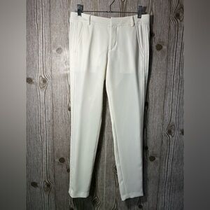 Vince Off White Tuxedo Tapered Ankle Pants Sz 0
